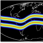 Expected emissions around the magnetic equator due to the ion fountain effect